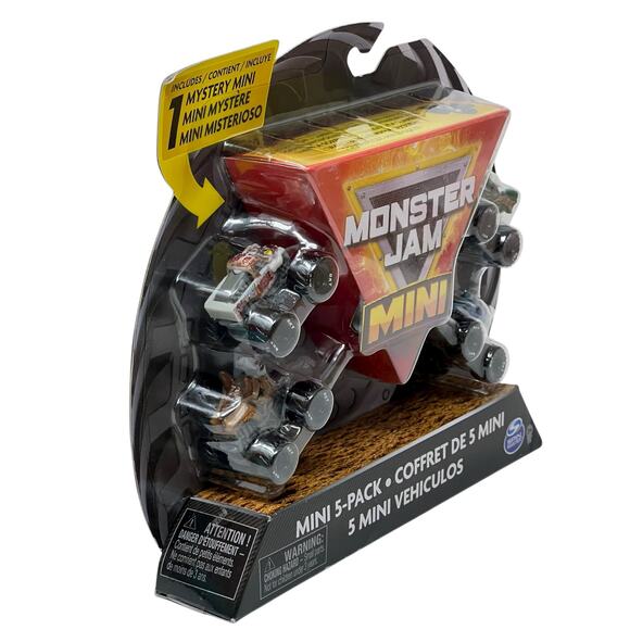 Spin Master Monster Jam Mini 5-Pack Collectible Monster Trucks 1:87 Scale NEW - Picture 4 of 9